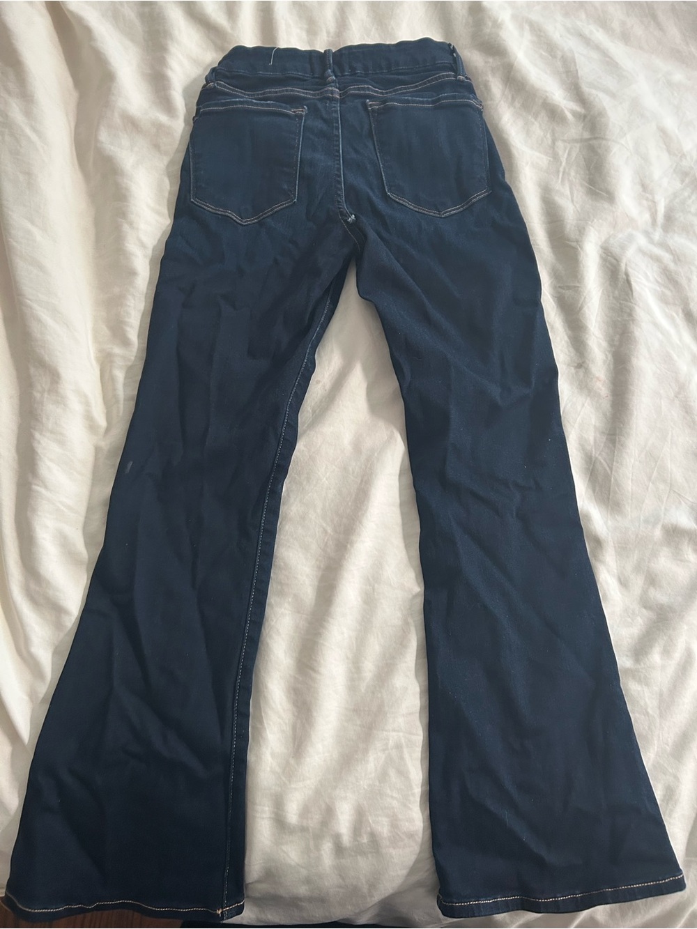 Frame Denim Dark Blue Le Crop Mini Boot Jeans - Picture 4 of 5
